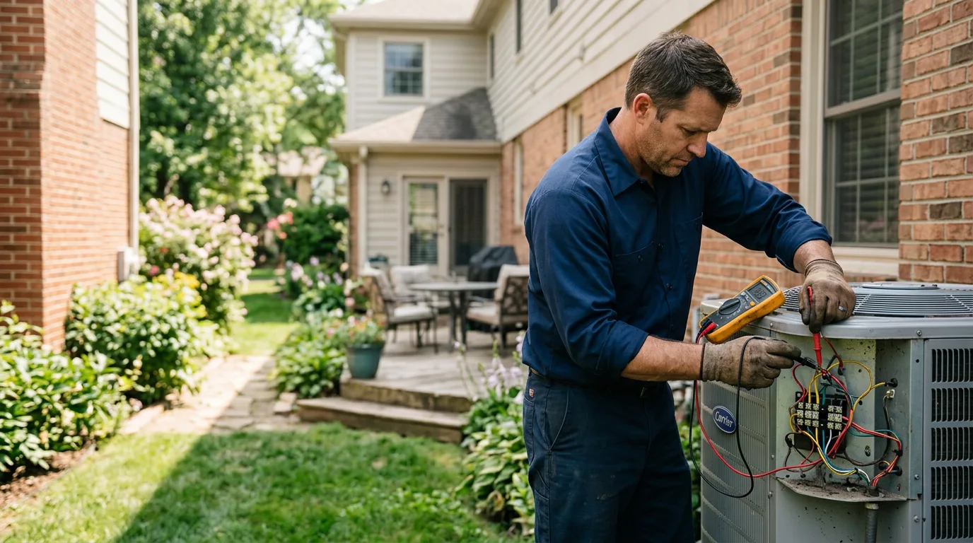 HVAC technician working near Hopkinton, IA